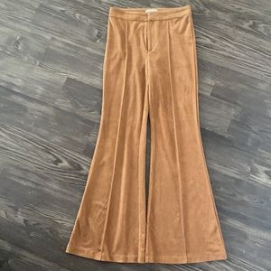 Bell Bottom suede pants
